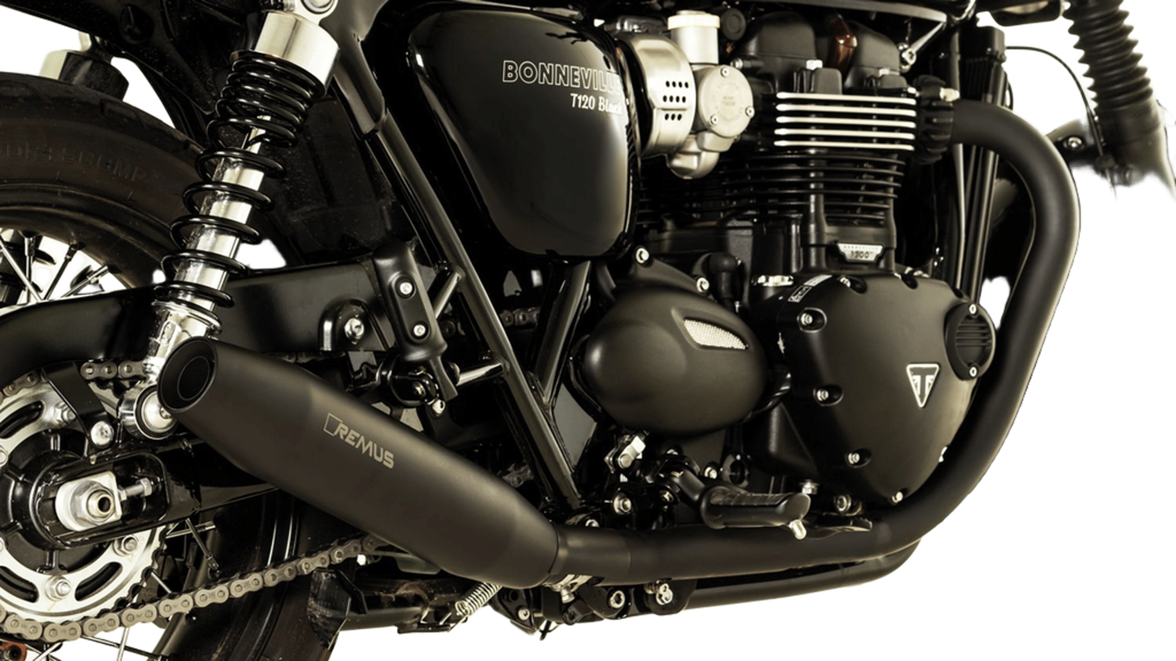 CUSTOM Tapered exhaust left/right Ø 84 mm for TRIUMPH Bonneville T120